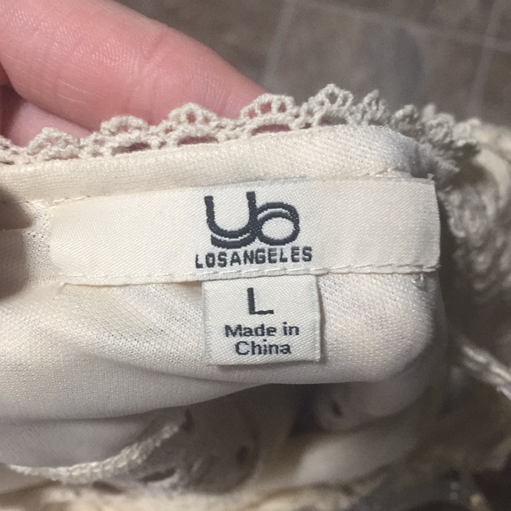 Ya brand ivory lace dress size L - Picture 3 of 4